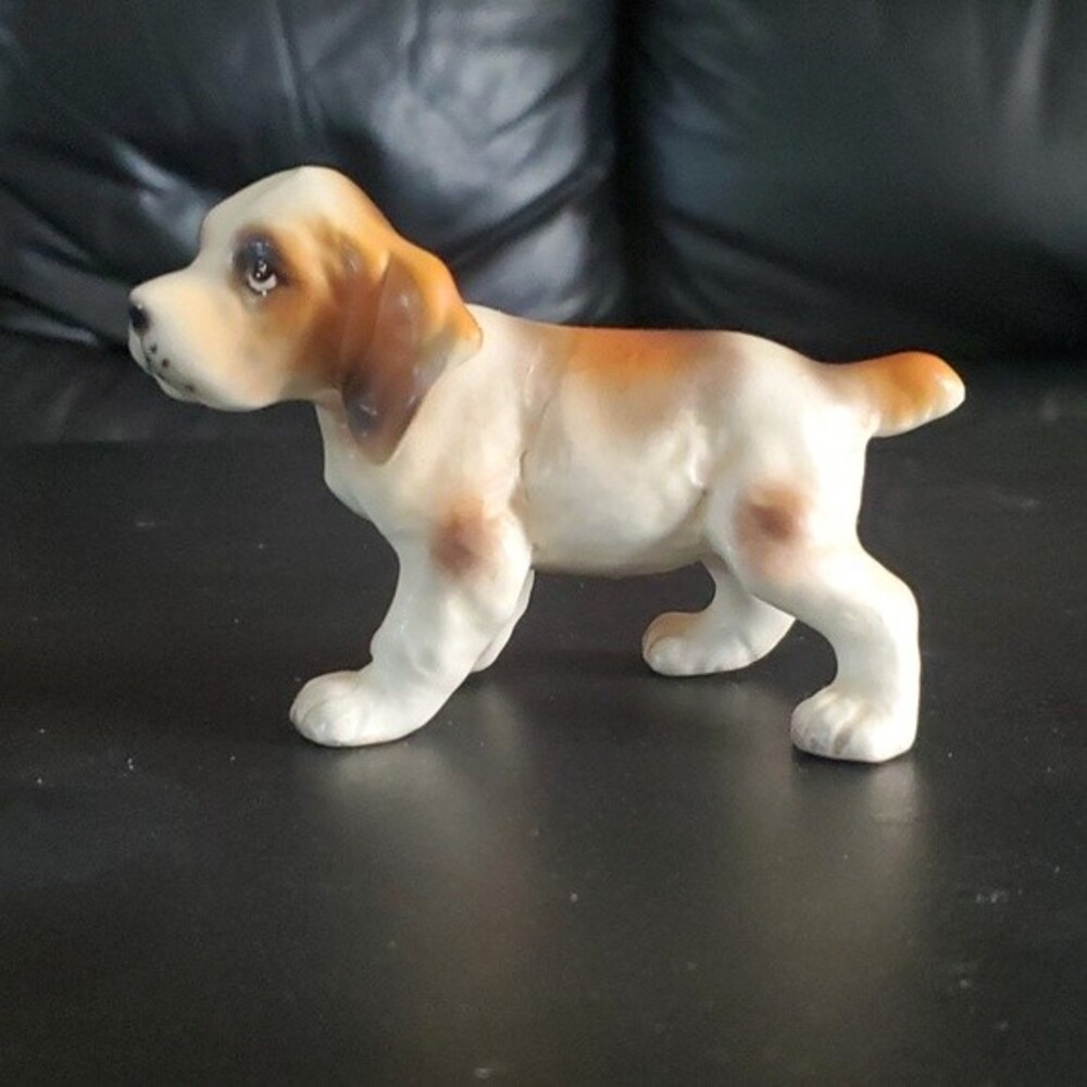 VTG Ceramic Dog Figurine – Made in Japan (A58A) 5" - Farmhouse Cottagecore Deco